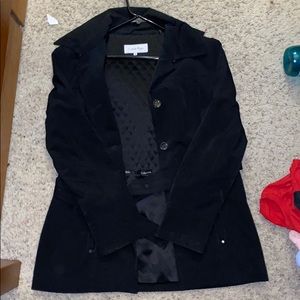 Calvin Klein Raincoat/Peacoat with Hood and tie